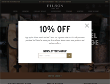 Tablet Screenshot of filson.com